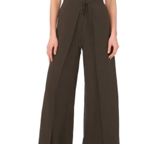 Halogen Wrap Leg Pants with Open Sides - Grey Beluga - Size Small - Picture 1 of 9